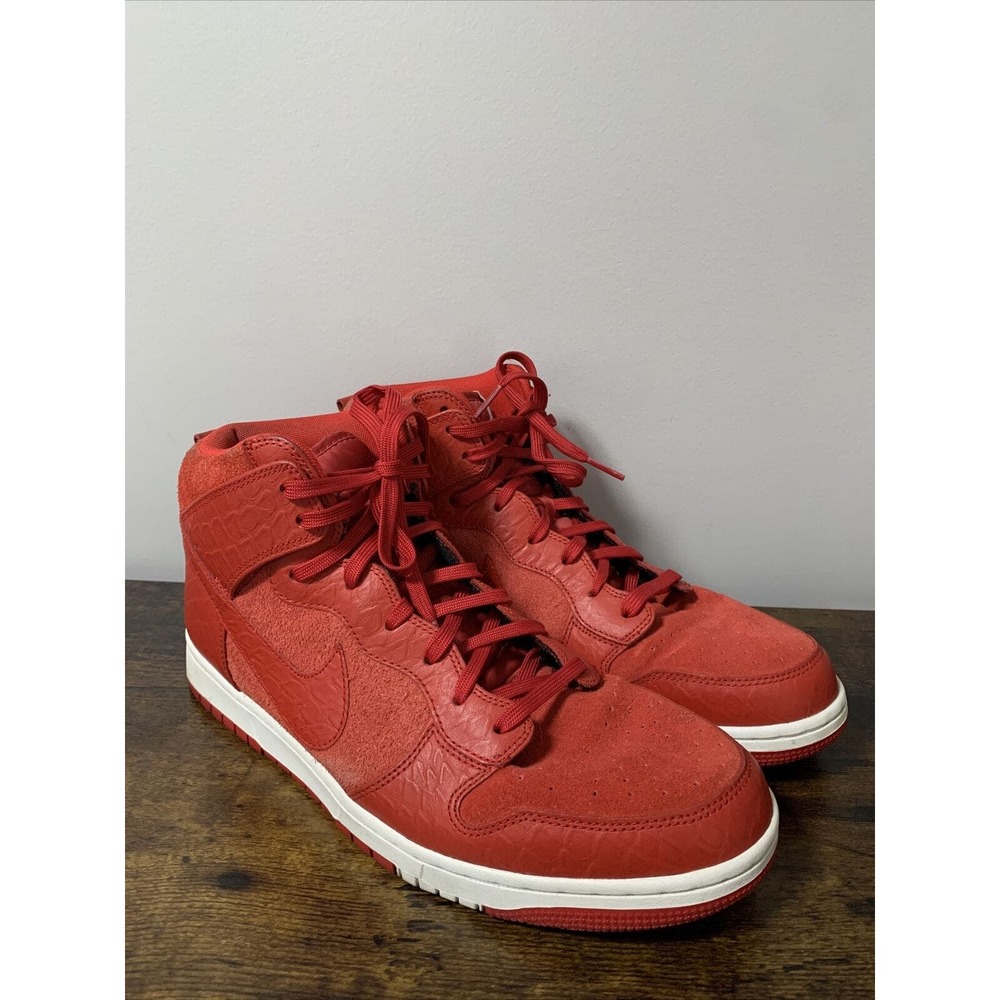 Nike Mens‎ Dunk Comfort Python Red 705433-600 Lace Up Sneakers Shoes Size 12